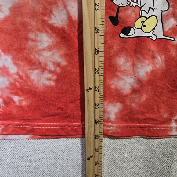 Nickelodeon 90's Rugrats Arnold Stimpy T-Shirt 3XL Cartoon Red Tie Dye - Picture 7 of 11
